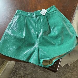 Pleather shirts gteen